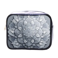 Flower Ornament Graphic Ornate Mini Toiletries Bag (one Side) by Bedest