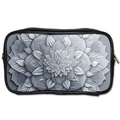 Flower Ornament Graphic Ornate Toiletries Bag (one Side) by Bedest