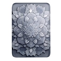 Flower Ornament Graphic Ornate Rectangular Glass Fridge Magnet (4 Pack) by Bedest