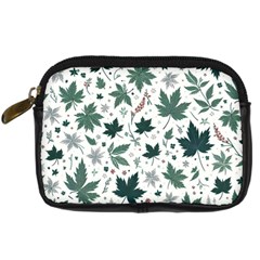 Leaves Nature Bloom Digital Camera Leather Case by Bedest