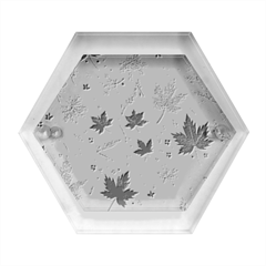 Leaves Nature Bloom Hexagon Wood Jewelry Box by Bedest