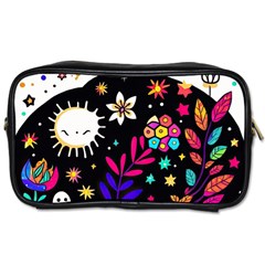 Rainbow Fun Cute Minimal Doodle Toiletries Bag (two Sides)