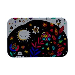 Rainbow Fun Cute Minimal Doodle Open Lid Metal Box (silver)   by Bedest