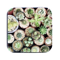 Cactus Nature Plant Desert Square Metal Box (black) by Bedest