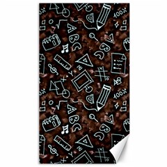 Doodles School Background Art Pattern Canvas 40  X 72  by Bedest