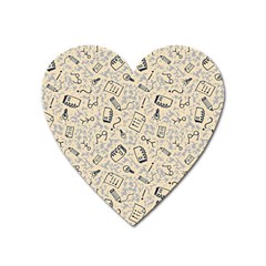 Graphic Decor Backdrop Heart Magnet by Bedest