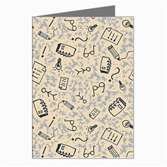 Graphic Decor Backdrop Greeting Card by Bedest