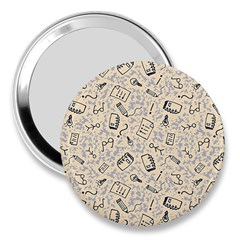 Graphic Decor Backdrop 3  Handbag Mirrors by Bedest