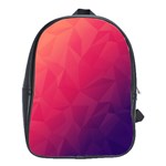 Color Triangle Geometric Textured School Bag (Large) Front