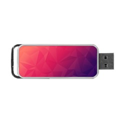 Color Triangle Geometric Textured Portable Usb Flash (two Sides) by Grandong