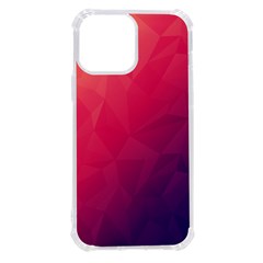 Color Triangle Geometric Textured Iphone 13 Pro Max Tpu Uv Print Case by Grandong