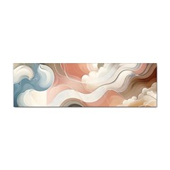 Abstract Pastel Waves Organic Sticker (bumper) by Grandong