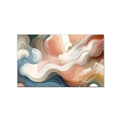 Abstract Pastel Waves Organic Sticker Rectangular (10 Pack) by Grandong