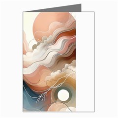 Abstract Pastel Waves Organic Greeting Card