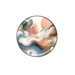 Abstract Pastel Waves Organic Hat Clip Ball Marker by Grandong