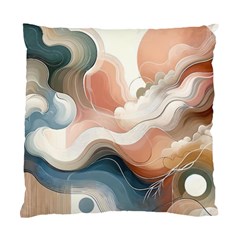 Abstract Pastel Waves Organic Standard Cushion Case (one Side) by Grandong