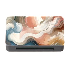 Abstract Pastel Waves Organic Memory Card Reader With Cf by Grandong