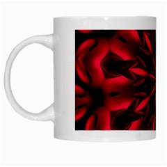 Kaleidoscope Template Red Abstract White Mug by Grandong