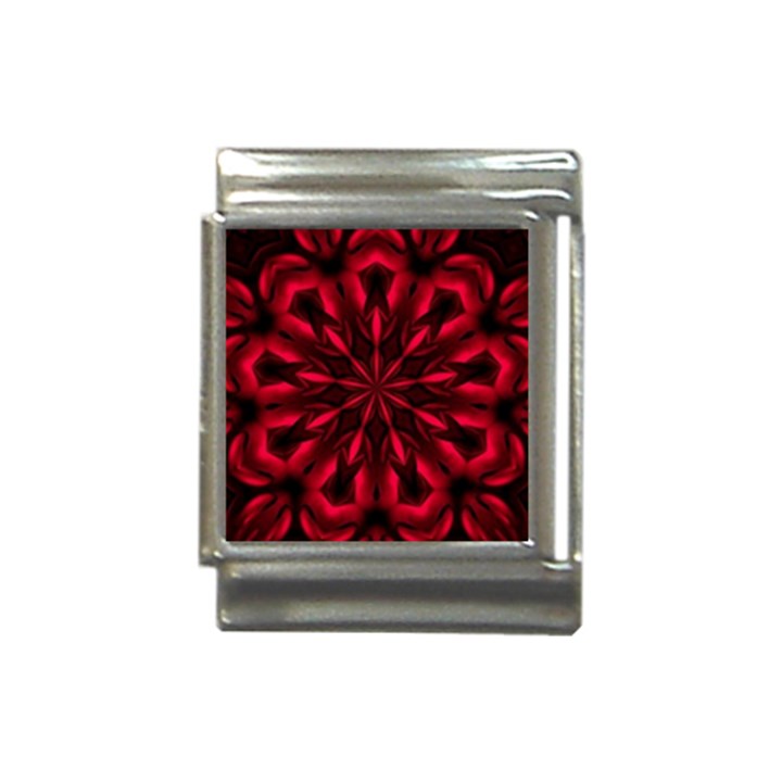 Kaleidoscope Template Red Abstract Italian Charm (13mm)