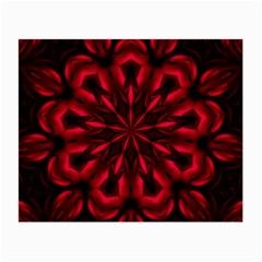 Kaleidoscope Template Red Abstract Small Glasses Cloth by Grandong