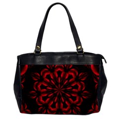 Kaleidoscope Template Red Abstract Oversize Office Handbag by Grandong