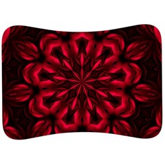 Kaleidoscope Template Red Abstract Velour Seat Head Rest Cushion