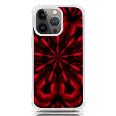 Kaleidoscope Template Red Abstract Iphone 13 Pro Tpu Uv Print Case by Grandong