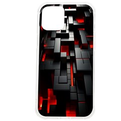 3d Back Red Abstract Pattern Iphone 12 Pro Max Tpu Uv Print Case by Grandong