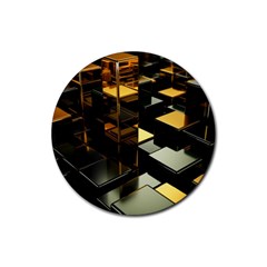 Abstract Shiny Pattern Rubber Coaster (round) by Grandong