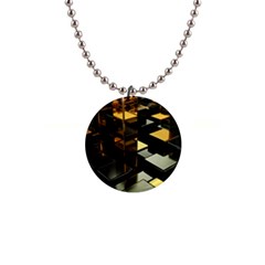 Abstract Shiny Pattern 1  Button Necklace by Grandong