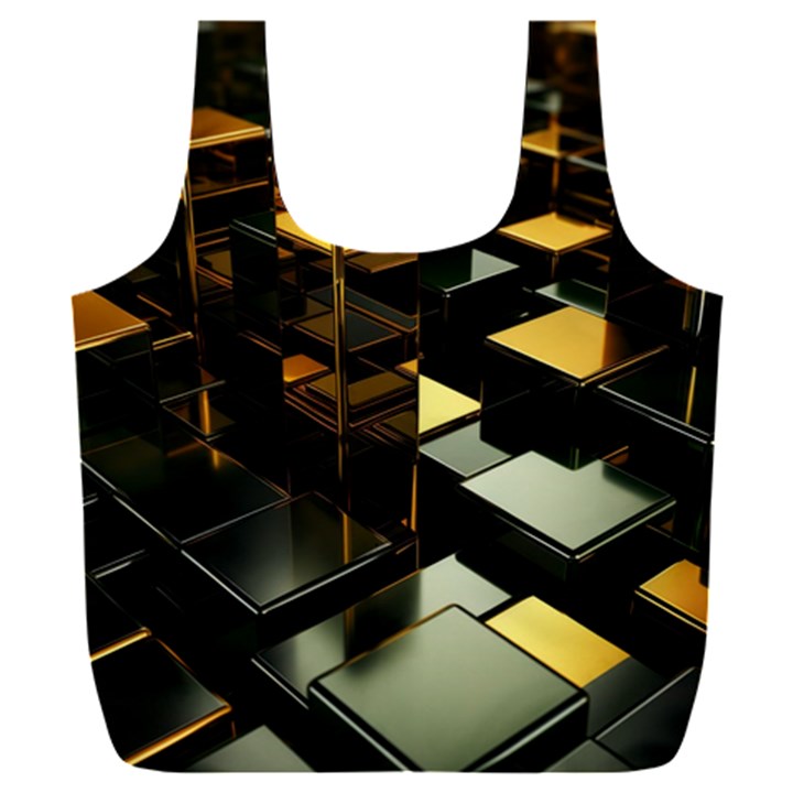 Abstract Shiny Pattern Full Print Recycle Bag (XXXL)