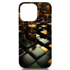 Abstract Shiny Pattern Iphone 14 Pro Max Black Uv Print Case by Grandong