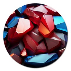 Jewelry Gemstones Magnet 5  (round) by Grandong