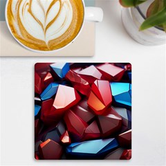 Jewelry Gemstones Uv Print Square Tile Coaster  by Grandong