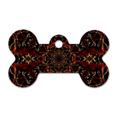 Kaleidoscope Multicoloured Dog Tag Bone (two Sides) by Grandong