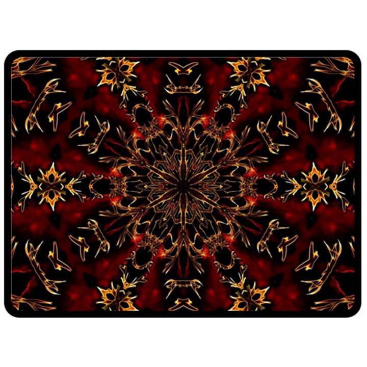 Kaleidoscope Multicoloured Two Sides Fleece Blanket (Large)