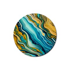 Painting Liquid Water Rubber Coaster (round) by Grandong