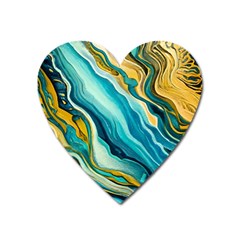 Painting Liquid Water Heart Magnet by Grandong