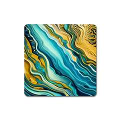 Painting Liquid Water Square Magnet by Grandong