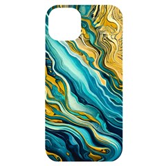 Painting Liquid Water Iphone 14 Plus Black Uv Print Case by Grandong