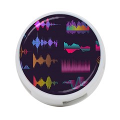 Colorful Sound Wave Set 4-port Usb Hub (one Side) by Bedest