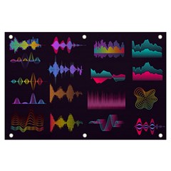 Colorful Sound Wave Set Banner And Sign 6  X 4  by Bedest