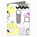 Graphic Design Geometric Background Greeting Card Left