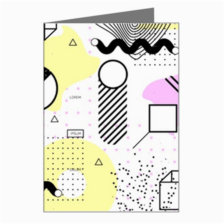 Graphic Design Geometric Background Greeting Card