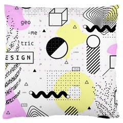 Graphic Design Geometric Background Large Cushion Case (one Side) by Bedest