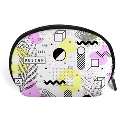 Graphic Design Geometric Background Accessory Pouch (large) by Bedest