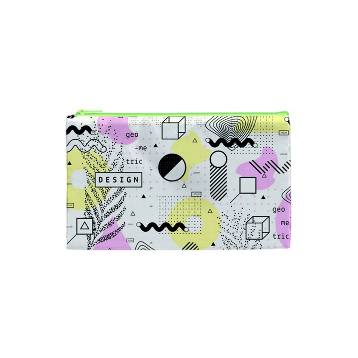 Graphic Design Geometric Background Cosmetic Bag (XS)