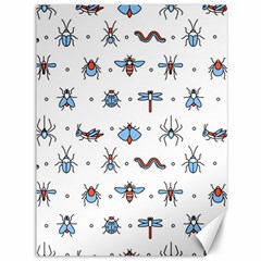 Insects Icons Square Seamless Pattern Canvas 36  X 48  by Bedest