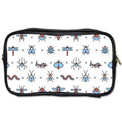 Insects Icons Square Seamless Pattern Toiletries Bag (two Sides) by Bedest