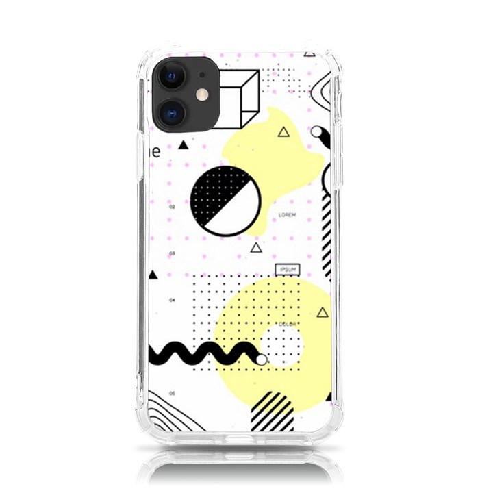 Graphic Design Geometric Background iPhone 11 TPU UV Print Case